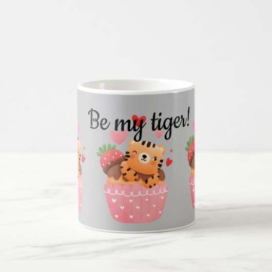 Sei meine Tigertigerin Valentine Kaffeetasse (Mittel)
