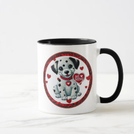 Sei meine Valentine Dalmatiner Welpe-Coffee-Tasse Tasse