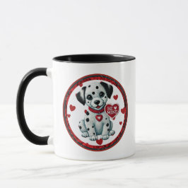 Sei meine Valentine Dalmatiner Welpe-Coffee-Tasse Tasse