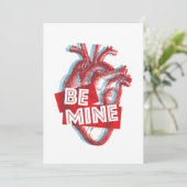 Sei meine Valentine-Flachkarte Dankeskarte (Stehend Vorderseite)