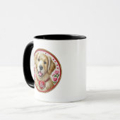 Sei meine Valentine Golden Retriever Tasse (Vorderseite Links)