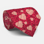 Sei meine Valentine Hearts Neck Tie Krawatte (Gerollt)