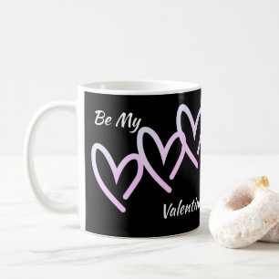 Sei meine Valentine Triple Heart Coffee Tasse