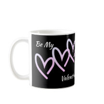 Sei meine Valentine Triple Heart Coffee Tasse