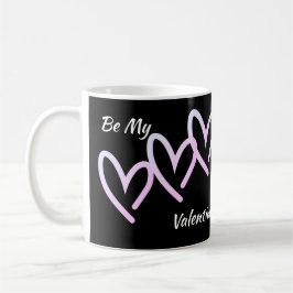 Sei meine Valentine Triple Heart Coffee Tasse