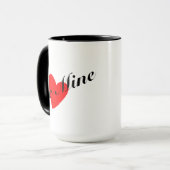 Sei meine Valentine's Day Coffee Tasse, Perfektes  Tasse (Vorderseite Links)