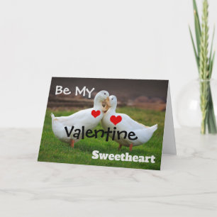 Sei meine Valentinsenten-Enten Karte