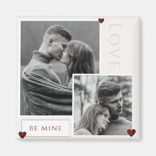 Sei meine Valentinstag Foto Liebe Magnet (Vorne)