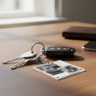 Sei meine Valentinstag Foto Liebe Schlüsselanhänger