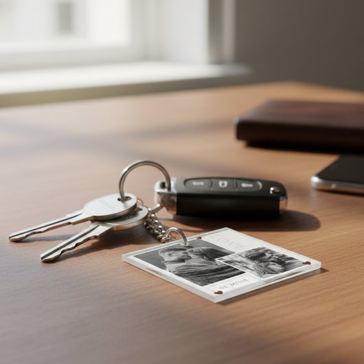 Sei meine Valentinstag Foto Liebe Schlüsselanhänger