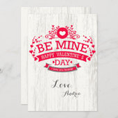 Sei meine Valentintagskarte Feiertagskarte (Vorne/Hinten)