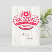 Sei meine Valentintagskarte Feiertagskarte (Stehend Vorderseite)