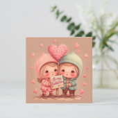 Sei meine Valentinuskarte (Stehend Vorderseite)