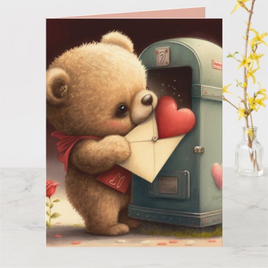 Sei meine Valentinuskarte Karte (Gelbe Blume)