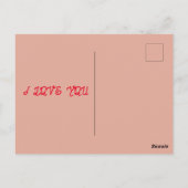 Sei meine Valentinuskarte Postkarte (Rückseite)