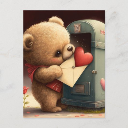 Sei meine Valentinuskarte Postkarte (Vorderseite)