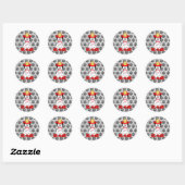 Sei meine Welpe Valentine Classic Round Stickers (Blatt)