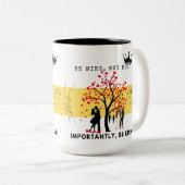 Sei meins, aber sei gütig - herzzerwärmender Valen Zweifarbige Tasse (VorderseiteRechts)