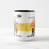 Sei meins, aber sei gütig - herzzerwärmender Valen Zweifarbige Tasse (Mittel)