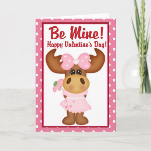 Sei meins! Happy Valentine's Day Moose Card d2 Feiertagskarte