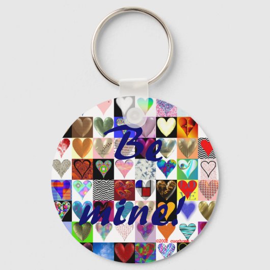 Sei meins! Herz-Keyring Schlüsselanhänger (Vorderseite)