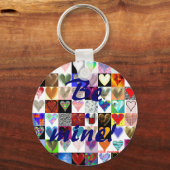 Sei meins! Herz-Keyring Schlüsselanhänger (Vorderseite)