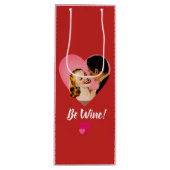 Sei meins! Sei Wein! Geschenktüte Für Weinflaschen (Vorderseite)