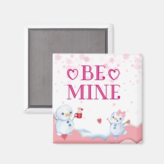 Sei meins valentine Magnet (Vorderseite/Rückseite)