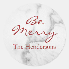 Sei Merry Marble Holiday Sticker