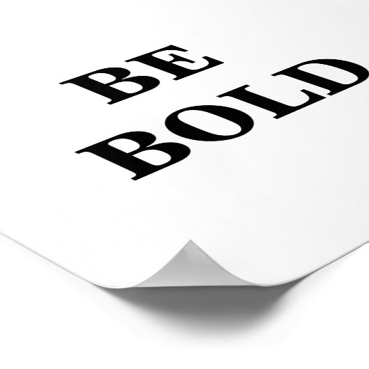 Sei Minimalistisches Poster (Ecke)