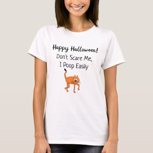 Sei mir egal, ich Kackte leicht Halloween Funny T-Shirt (Vorderseite)