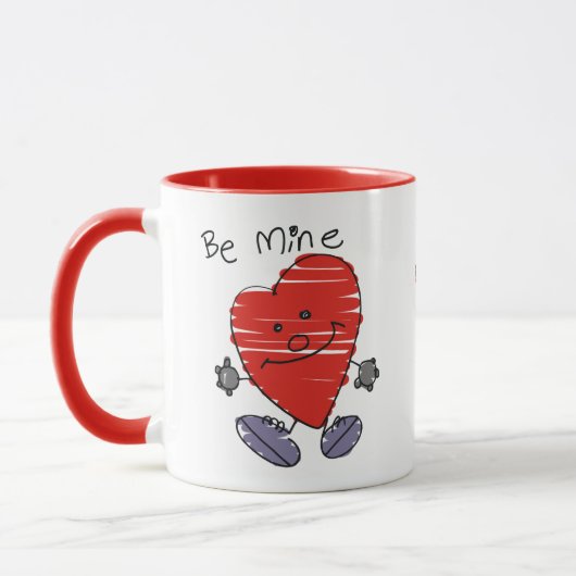"Sei mir!" Happy Valentine Day Tasse (Links)