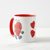 "Sei mir!" Happy Valentine Day Tasse (Vorderseite Links)