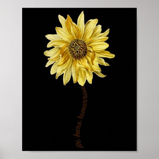 'Sei morgen' Sensibilisierung für Suizidprävention Poster (Vorne)