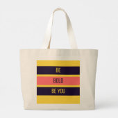 Sei mutig — 90er Maximalist-Tasche | Retro Jumbo Stoffbeutel (Rückseite)