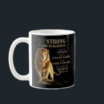 Sei mutig Joshua 1 9 Starker Löwe Judah- Kaffeetasse<br><div class="desc">Sei mutig Joshua 1:9 - Ein kühnes Design mit einem starken Löwen und den Worten von Joshua 1:9. Eine Erinnerung,  mutig und stark im Herrn zu sein. Ideal für jede Wand oder jedes Geschenk.</div>