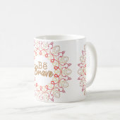 'Sei Mutig' Lebendiger Mandala Motivationsbecher Kaffeetasse (VorderseiteRechts)