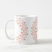 'Sei Mutig' Lebendiger Mandala Motivationsbecher Kaffeetasse (Links)