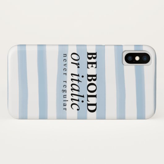 Sei mutig oder italienisch, nie regelmäßig Case-Mate iPhone hülle (Rückseite (Horizontal))