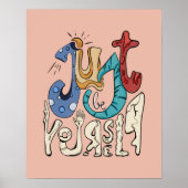 Sei mutig, sei du: Sei einfach du selbst - Motivie Poster (Vorne)