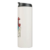 Sei mutig, sei du: Sei einfach du selbst - Motivie Thermosbecher (Nach rechts gedreht)