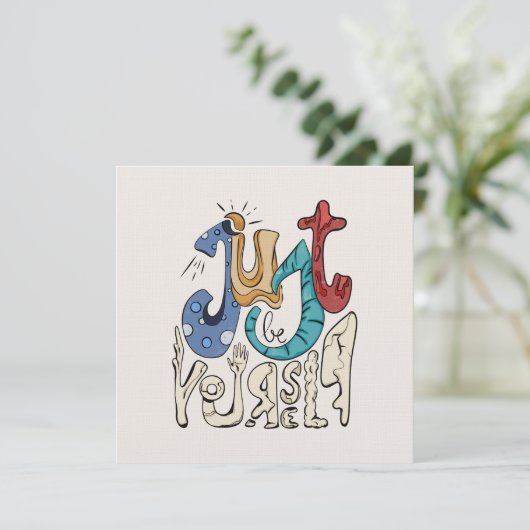 Sei mutig, sei du: Sei nur du selbst. (Stehend Vorderseite)