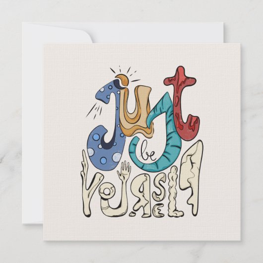 Sei mutig, sei du: Sei nur du selbst. (Vorderseite)