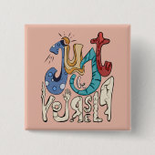 Sei mutig, sei du: Sei nur du selbst. Button (Vorderseite)