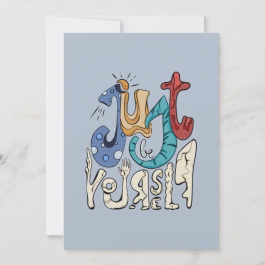 Sei mutig, sei du: Sei nur du selbst. Einladung (Vorderseite)