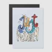 Sei mutig, sei du: Sei nur du selbst. Magnetkarte (Vorne/Hinten)