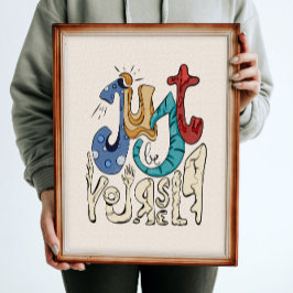 Sei mutig, sei du: Sei nur du selbst. Poster