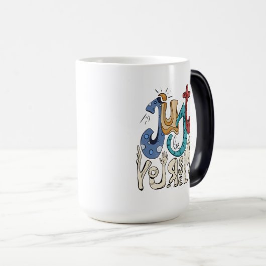 Sei mutig, sei du: Sei nur du selbst. Verwandlungstasse (VorderseiteRechts)