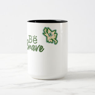 Sei Mutig Tanzende Sterne Grafik Zweifarbige Tasse