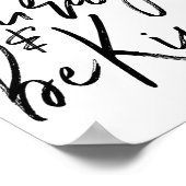 Sei Mutig Und Sei Freundlich Mutiger Spruch Männer Poster (Ecke)